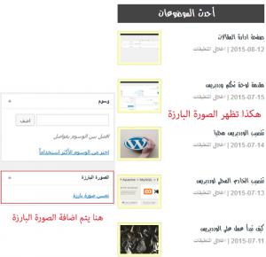 featured image visibility